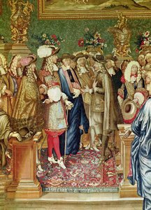 The Story of the King, an Audience is Granted by Louis XIV to the Count of Fuentes (detail) by Charles Le Brun
